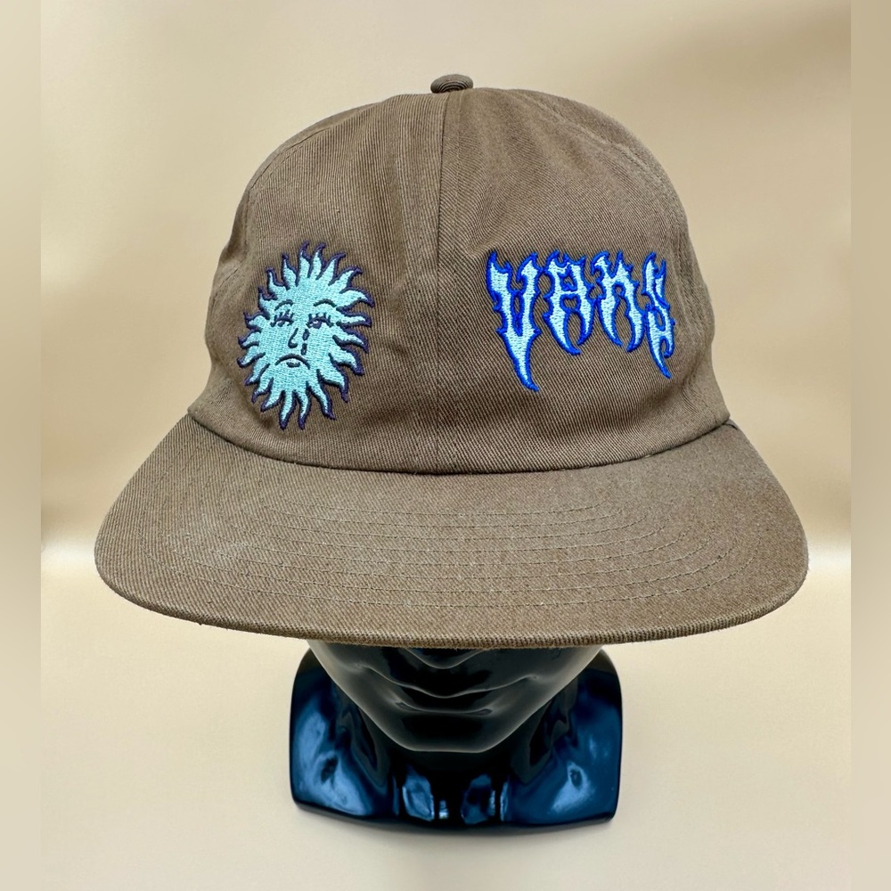 Vans Sun Face Old School Hat Brown Blue Skate Surf Retro